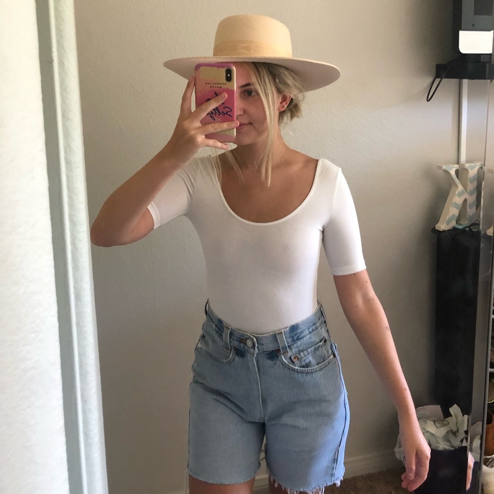 American Apparel Open Back Bodysuit